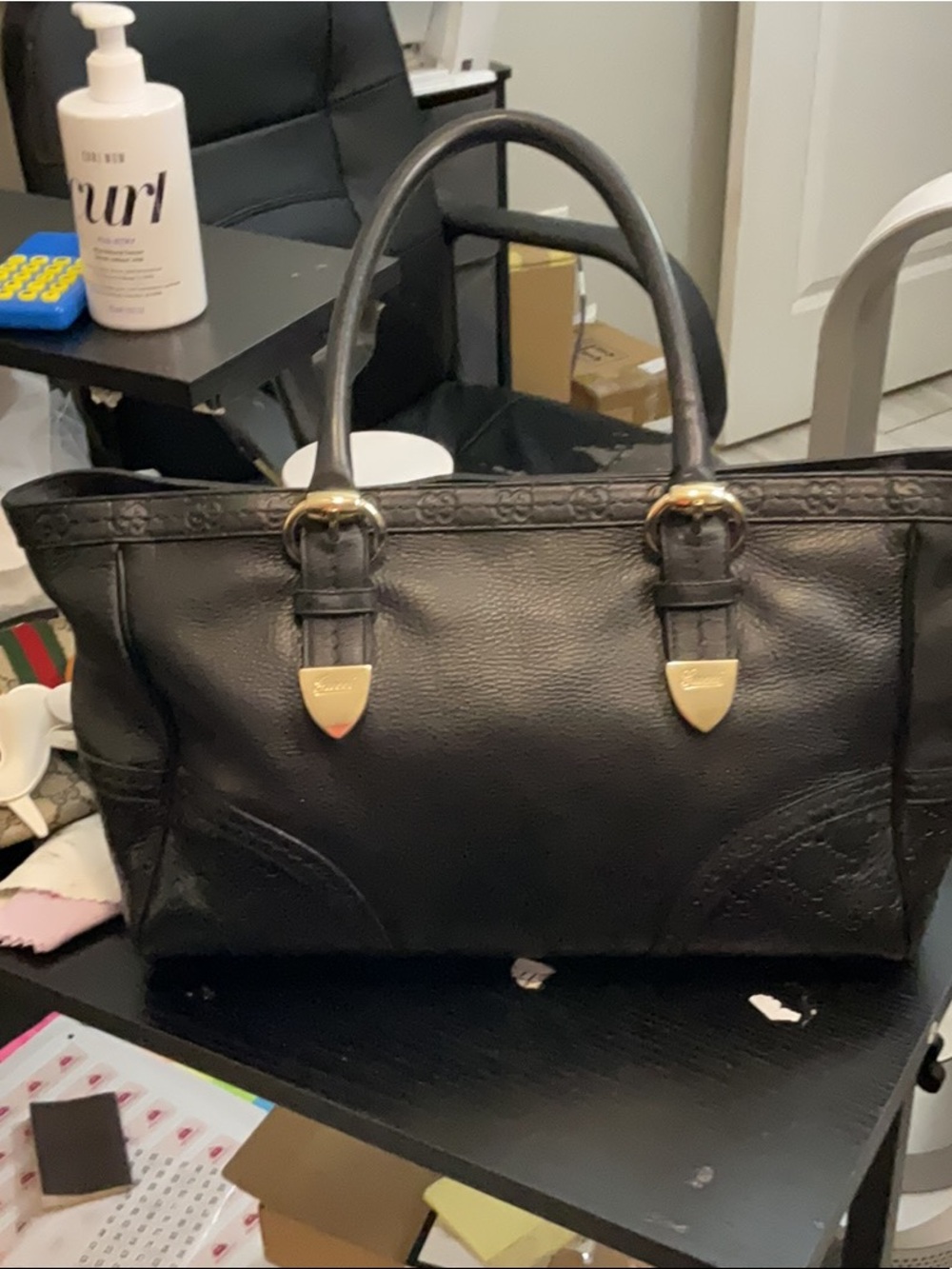 Gucci leather shoulder